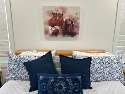 Customer photo review of Personalized photo Painting