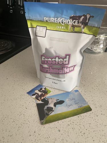 Customer photo review of Whey Protein Isolate Frosted Marshmallow