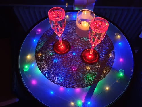 Customer photo review of EZ Originalz LED-Untersetzer mit gratis Ersatzbatterien