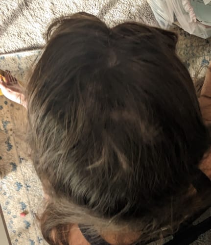 Customer photo review of Nourish & Shine Shampoo