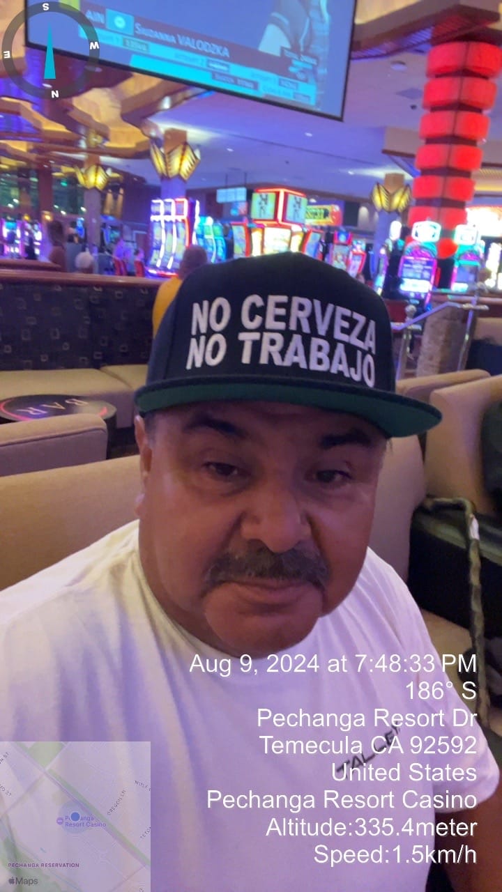 Customer photo review of No Cerveza No Trabajo Snapback Hat