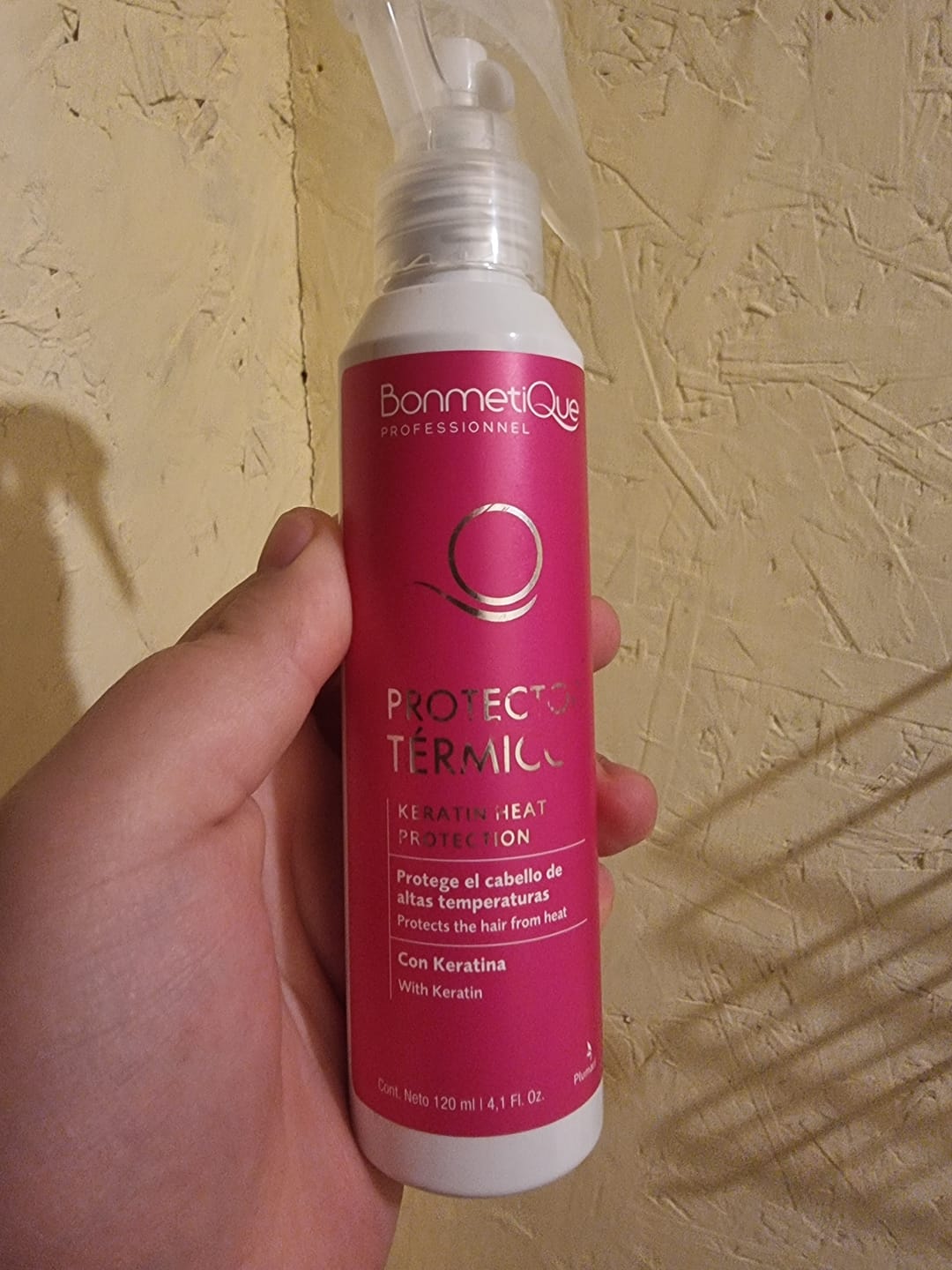 Customer photo review of Termoprotector Con Keratina 120ml Bonmetique