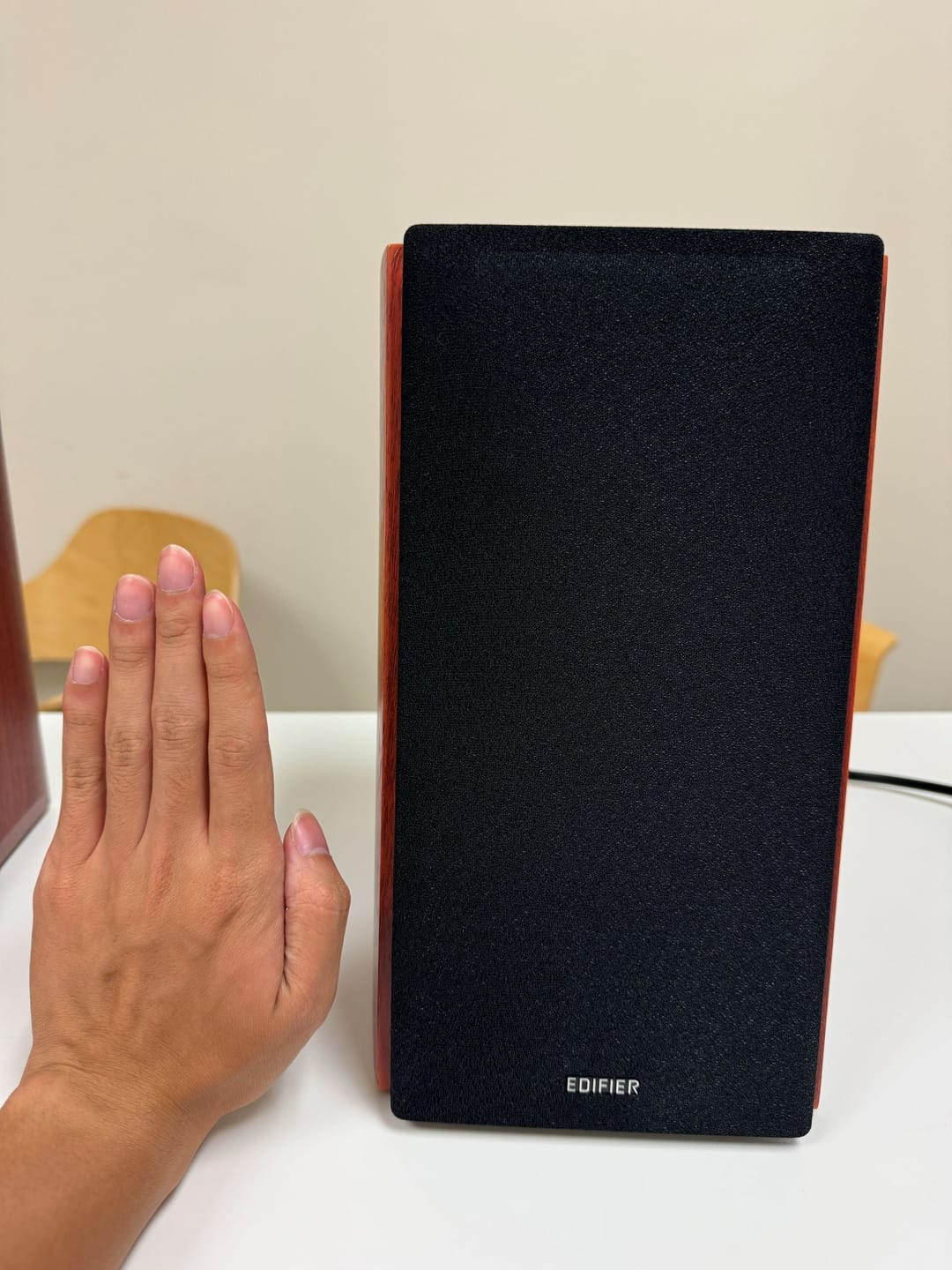 Customer photo review of R2000DB Powered Bluetooth Bookshelf Speakers
