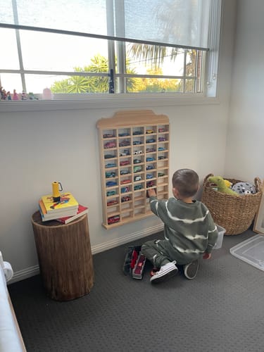 Customer photo review of Matchbox Car Garage Storage