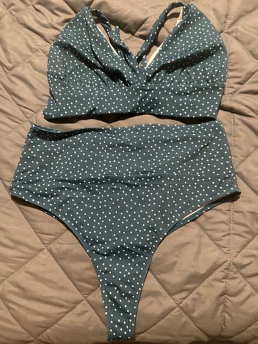 Customer photo review of 'Thrive' High Rise Cheeky Bikini Bottoms