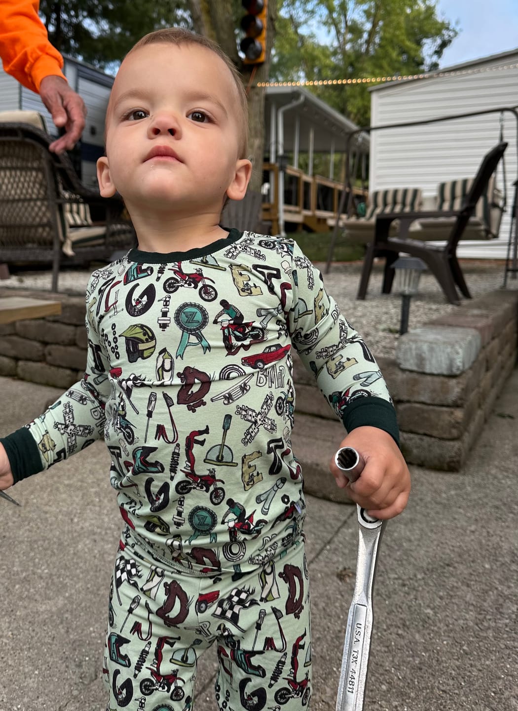 Customer photo review of B is for Braap 2 Piece Pajama Set