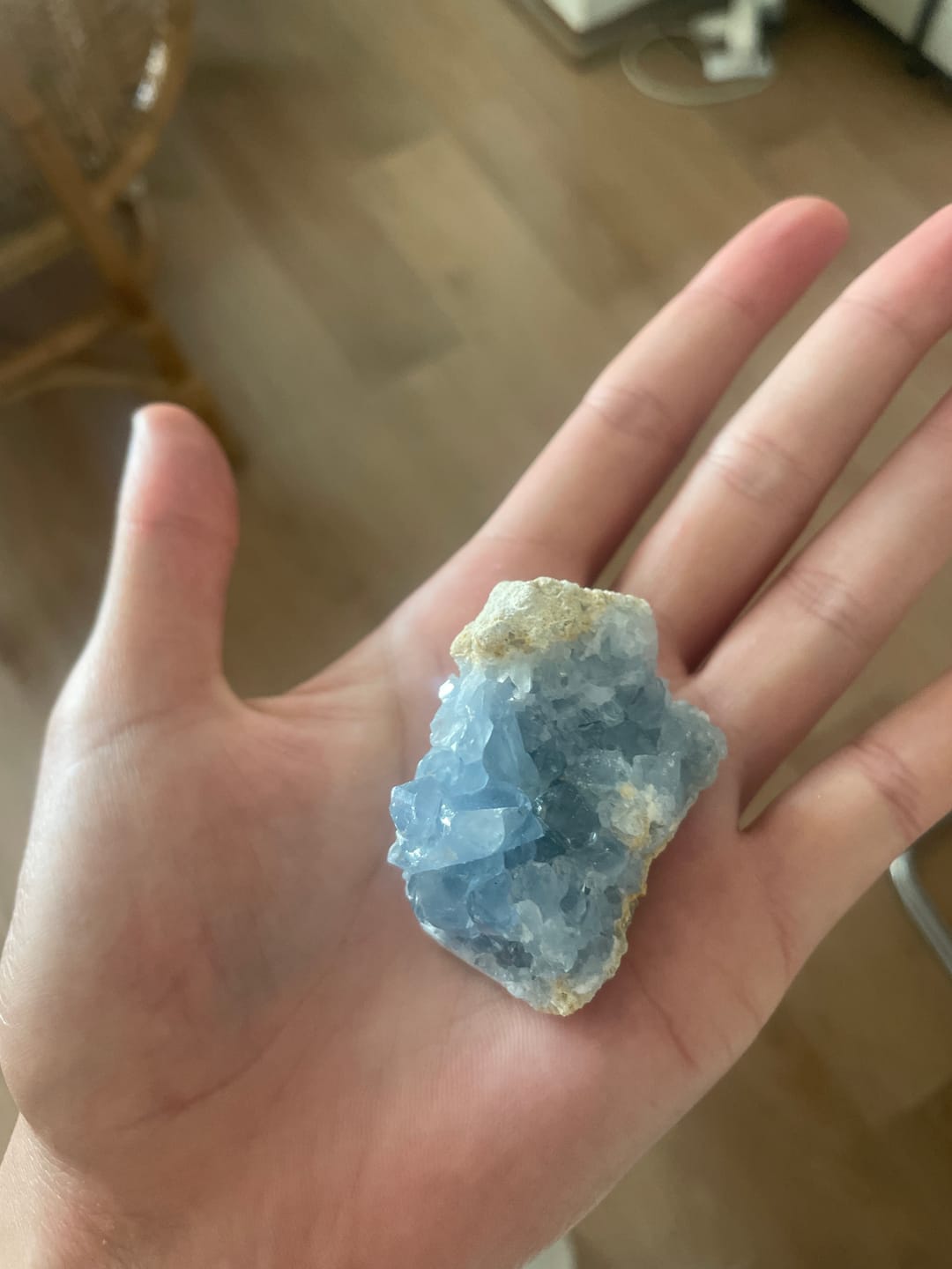 Customer photo review of Natural Celestite Cluster