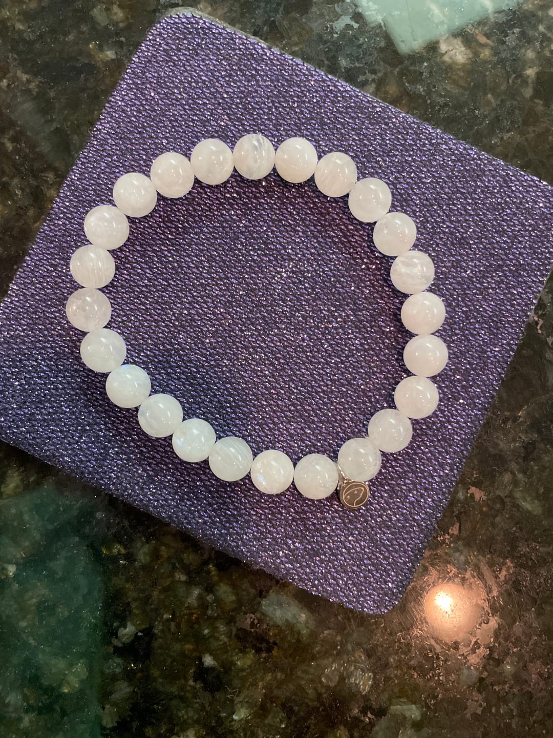 Customer photo review of Rainbow Moonstone Bracelet