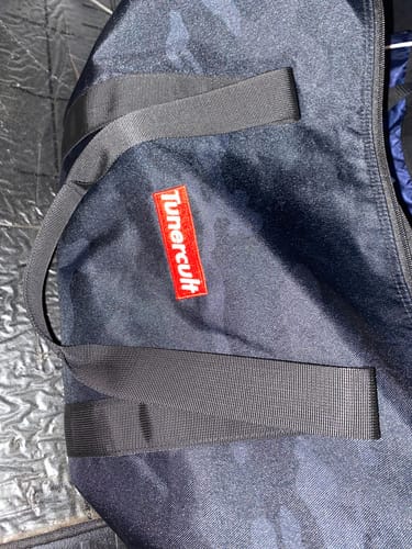 Customer photo review of "BLACK CAMO" Duffle Bag