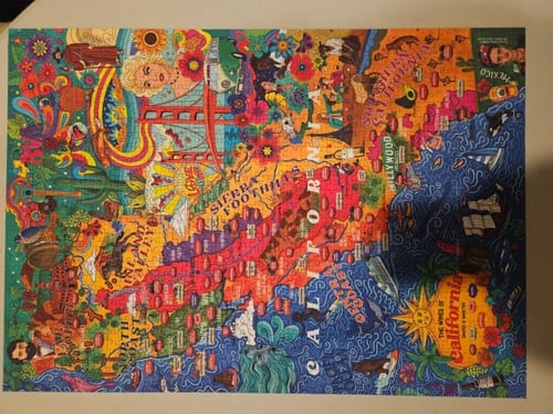 Customer photo review of Wine Puzzle - California