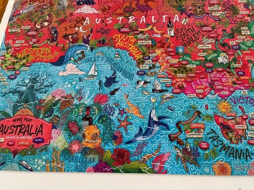 Customer photo review of Wine Puzzle - Australia