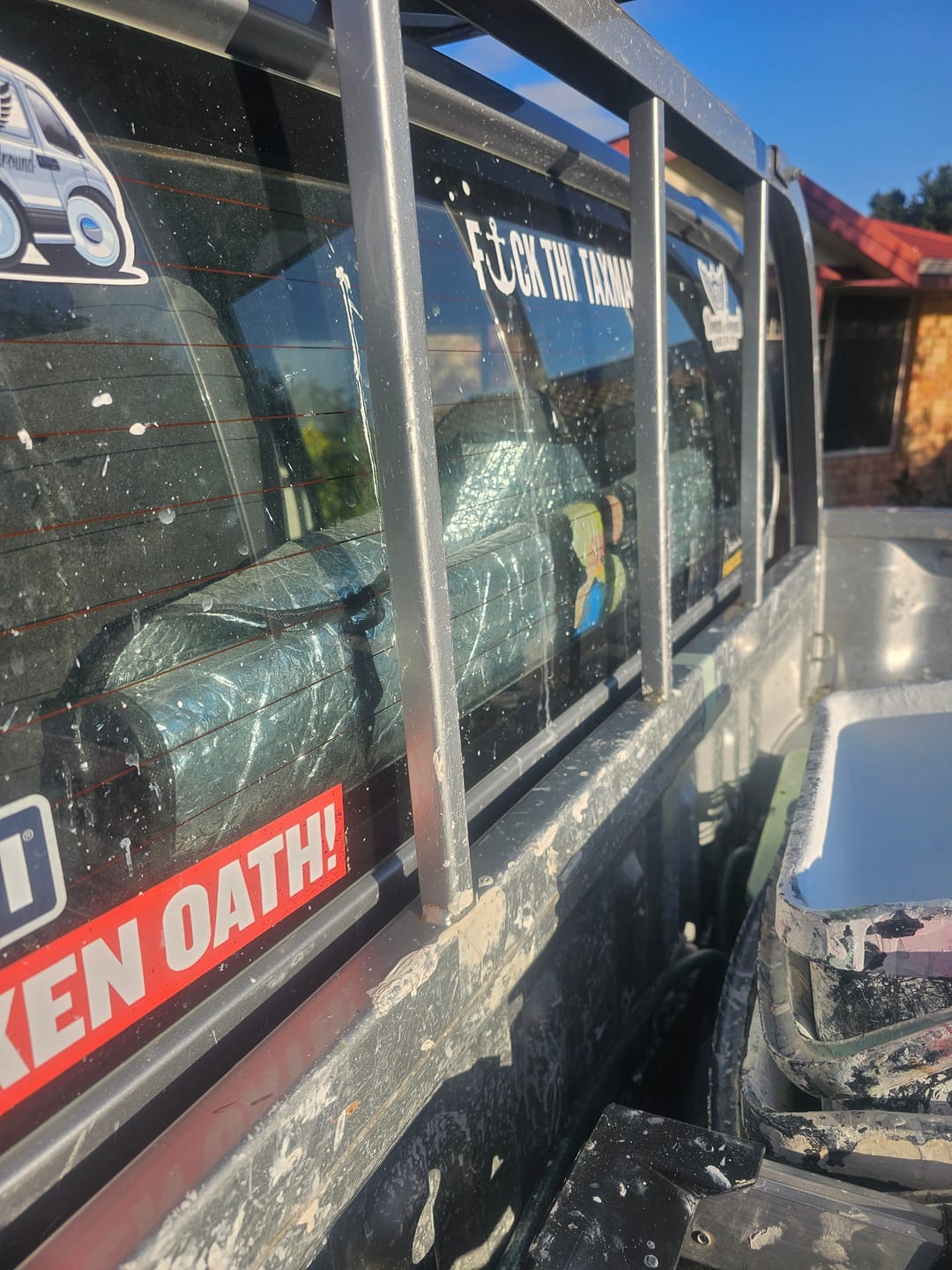 Customer photo review of FTTM MEDIUM VINYL Sticker