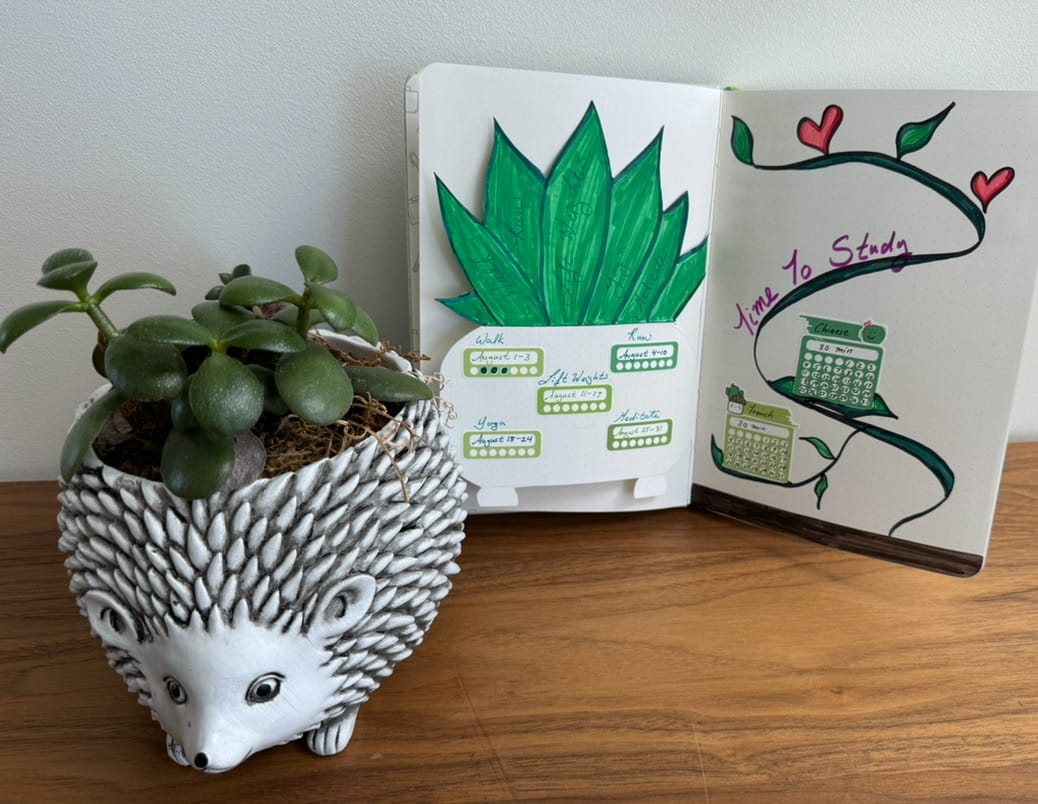 Customer photo review of Cozy Plants Journaling Add-on