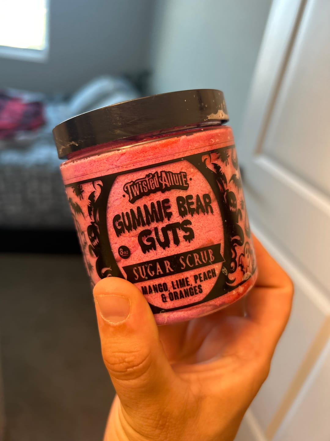 Customer photo review of Gummie Bear Guts Sugar Scrub (Mango, Lime & Peaches)