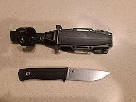 GORGE WALKER 7CR17 Fixed Blade | Black TPR EDC Camping Knife