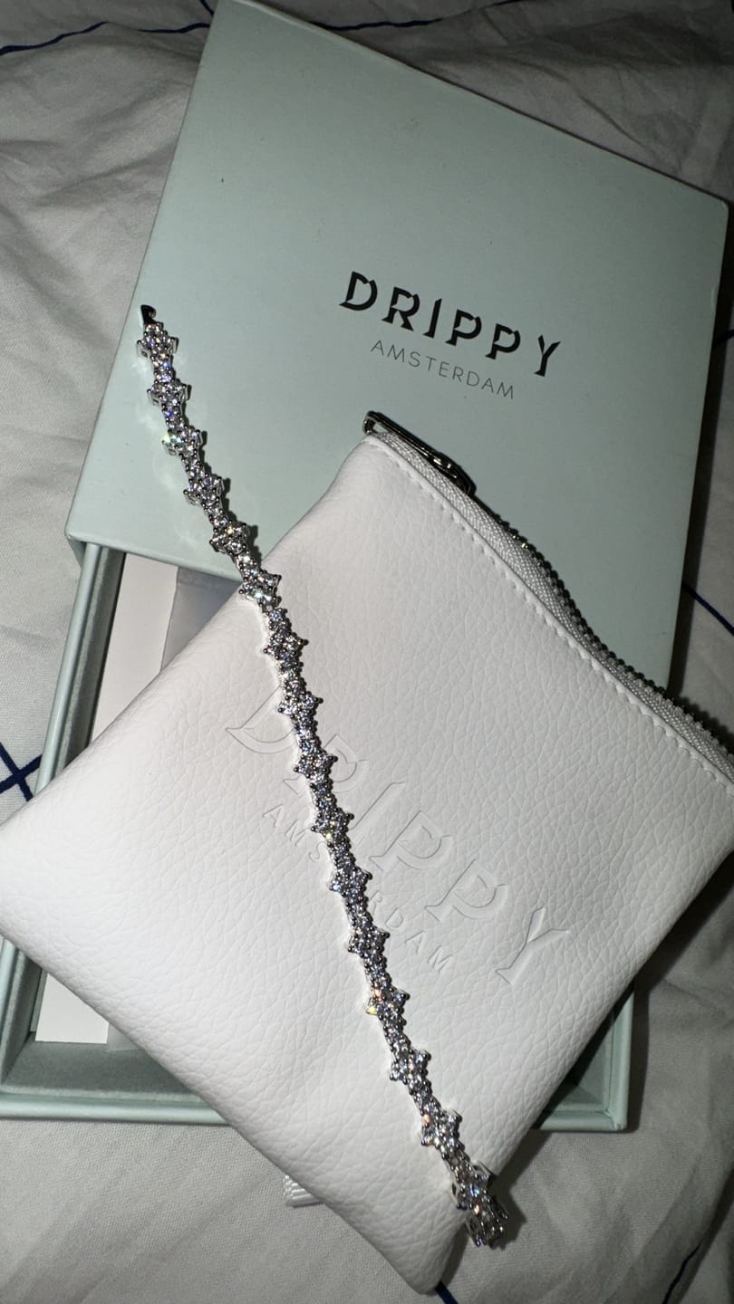 Customer photo review of HONEYCOMB BRACELET. - 3MM WHITE GOLD