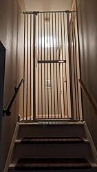 Customer photo review of FairyBaby 72" Tall Cat Gate with Narrow Bar Spacing