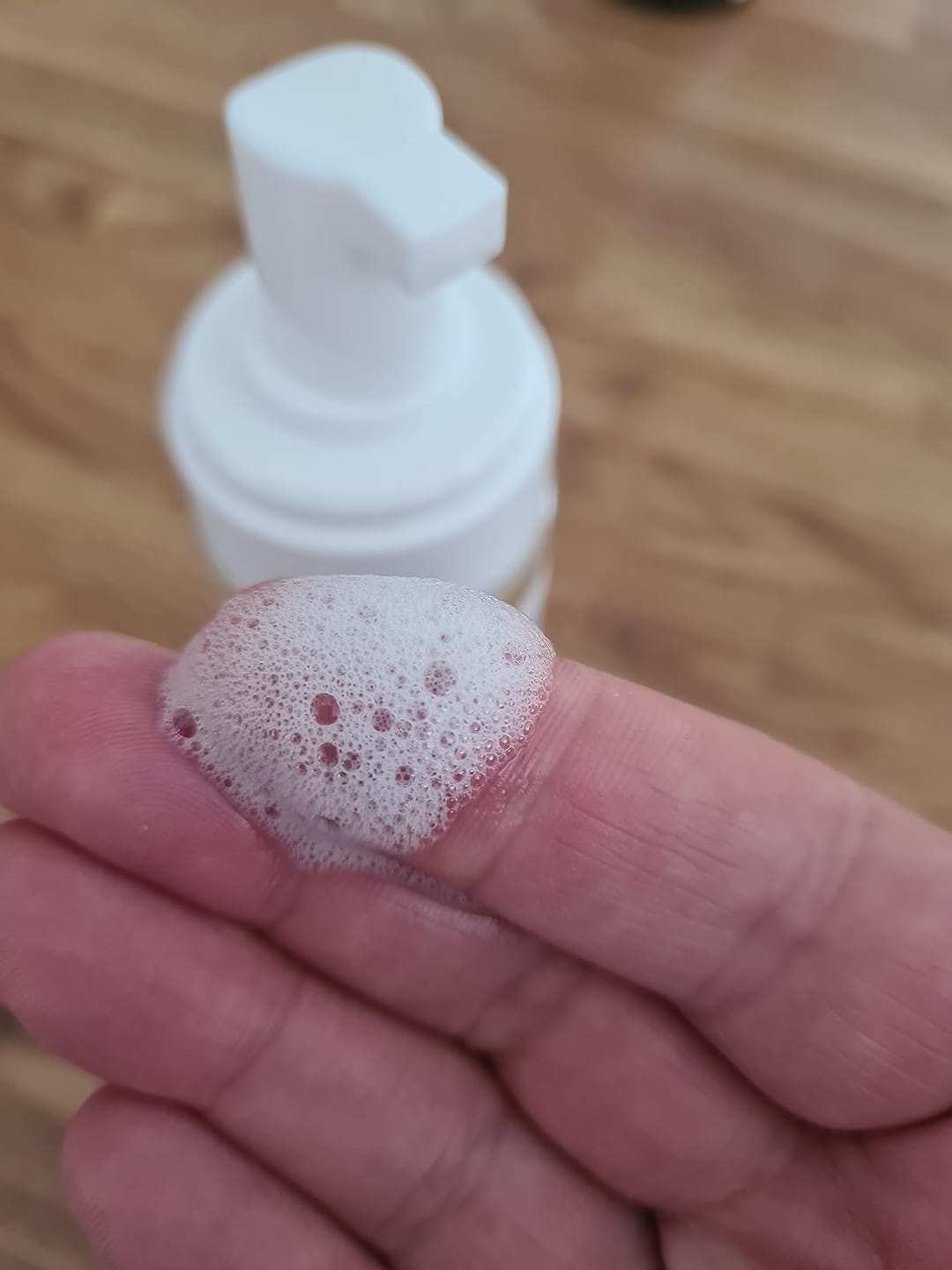 Customer photo review of No Rinse Oatmeal Dog Shampoo with Coconut & Lime