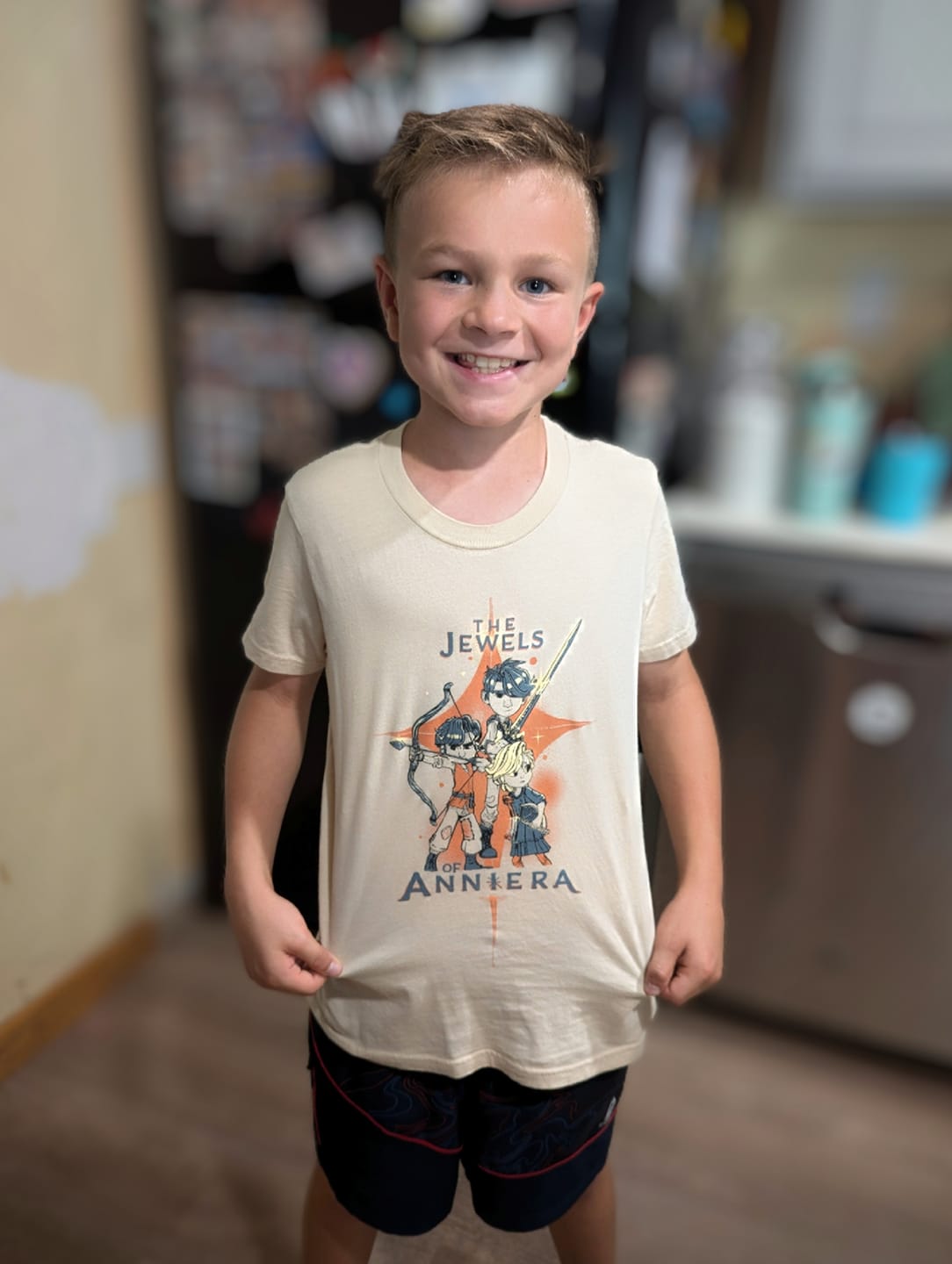 Customer photo review of Wingfeather Jewels of Anniera T-Shirt