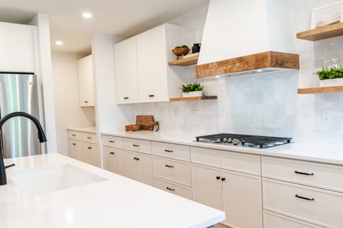 Customer photo review of Rustic Floating Shelves