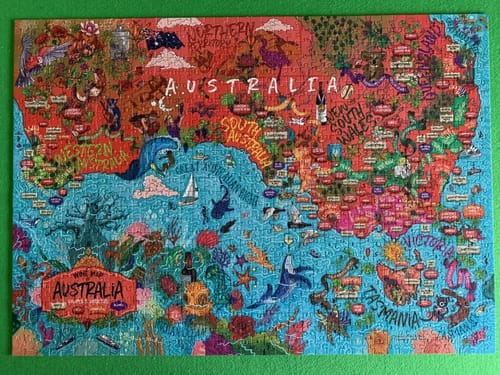 Customer photo review of Wine Puzzle - Australia