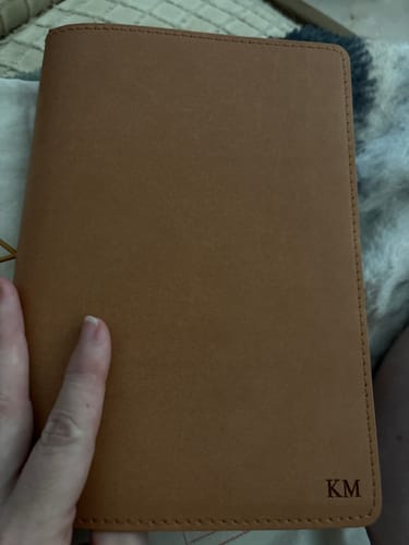 Customer photo review of Refillable Notebook Folio - Saddle Brown
