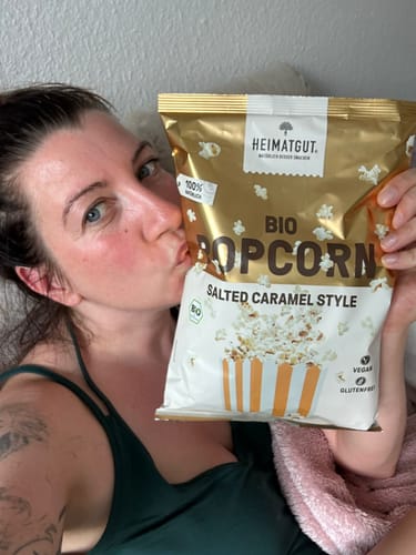 Customer photo review of Bio Popcorn Salted Caramel Style