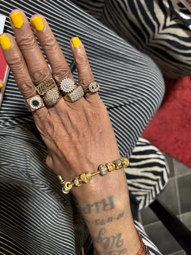 Customer photo review of Piece Of My Heart Bracelet - Gold