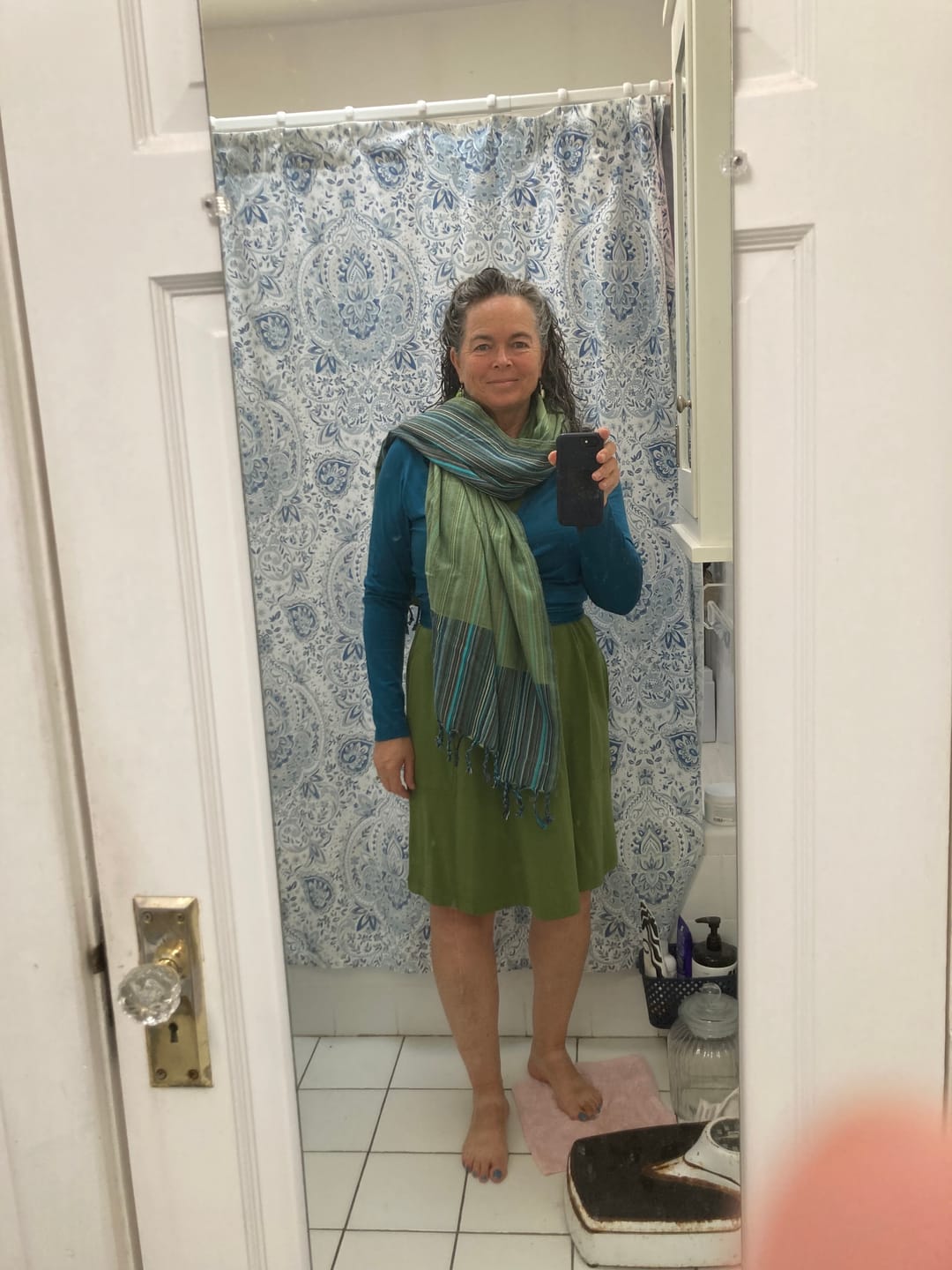 Customer photo review of NEW! Organic Cotton Turkish Towel Multi