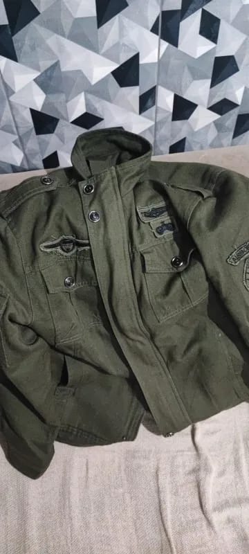 Customer photo review of Blouson Aviateur Homme Kaki