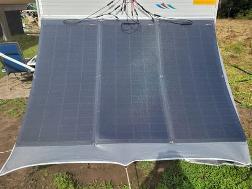 Customer photo review of 200 Watt 12 Volt Flexible and Lightweight HPBC Solar Panel