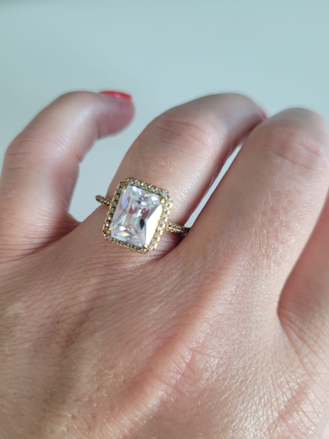 Customer photo review of Big Shine Ring | 18K vergoldet
