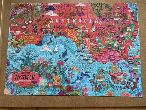 Customer photo review of Wine Puzzle - Australia