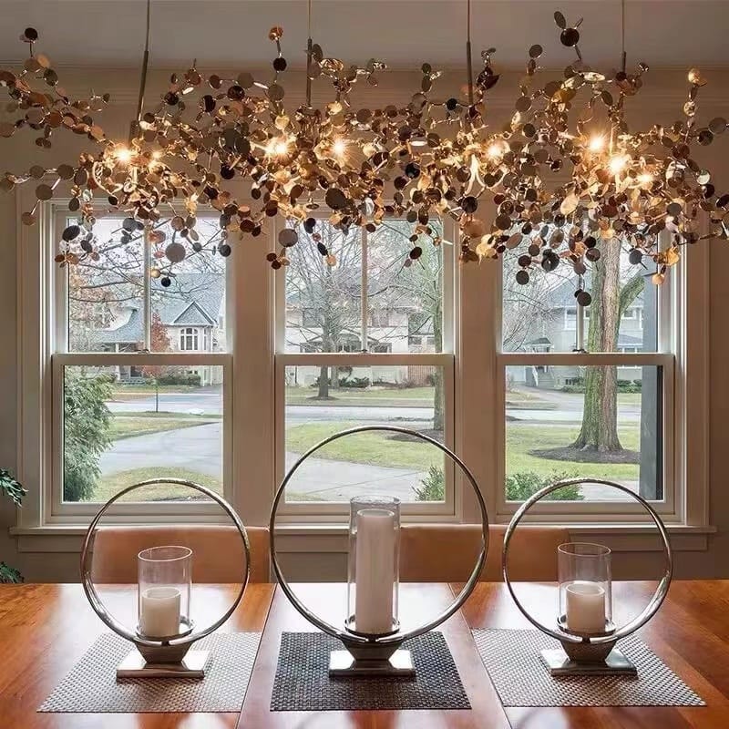 Customer photo review of WOMO Argent/Gold Cloud Multi Pendant Chandelier-WM2042
