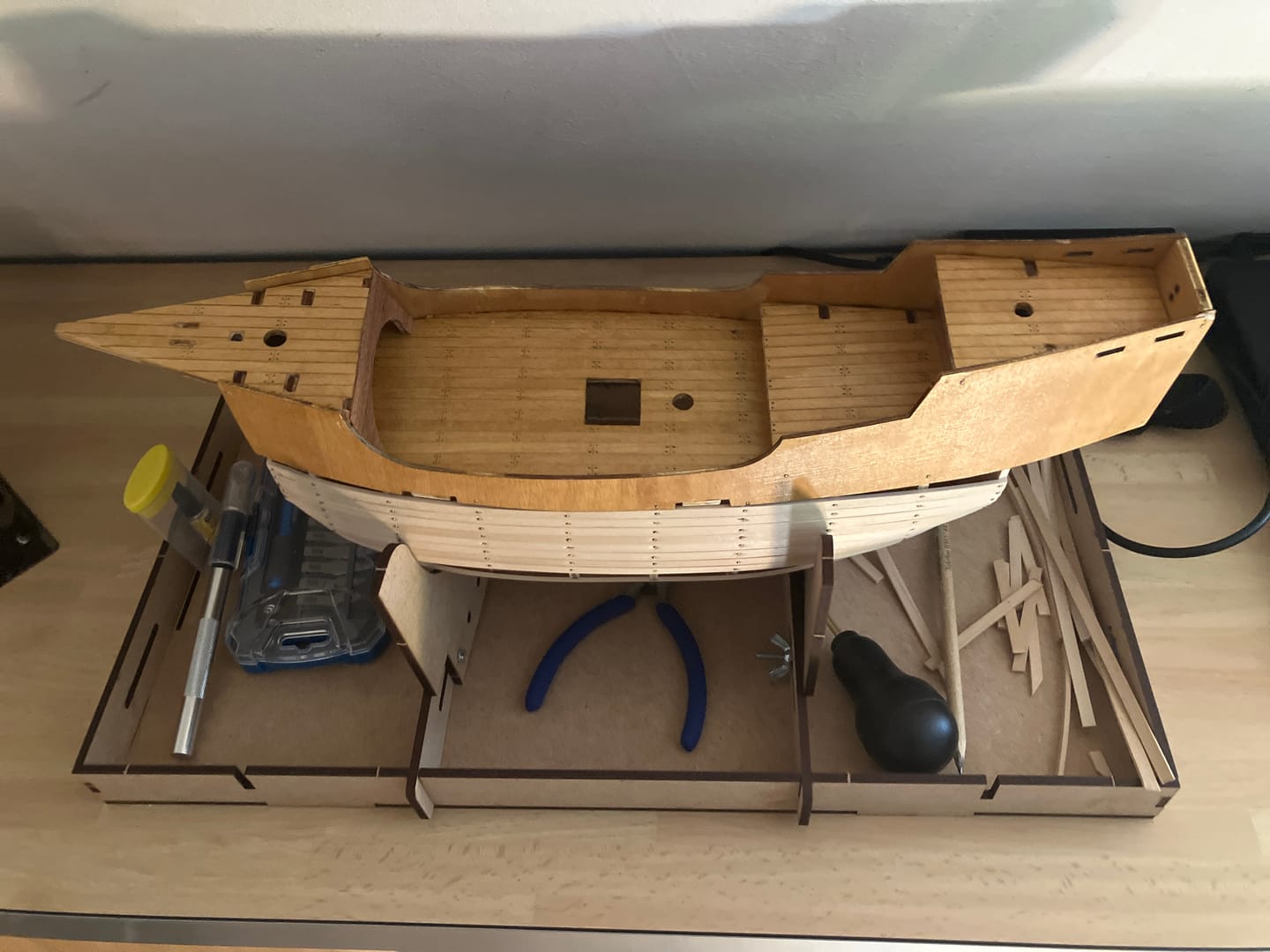 Customer photo review of Maqueta Barco Santa María Starter Pack