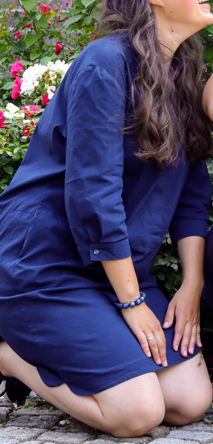 Customer photo review of Classico Perlenarmband Como in dunklem Blau