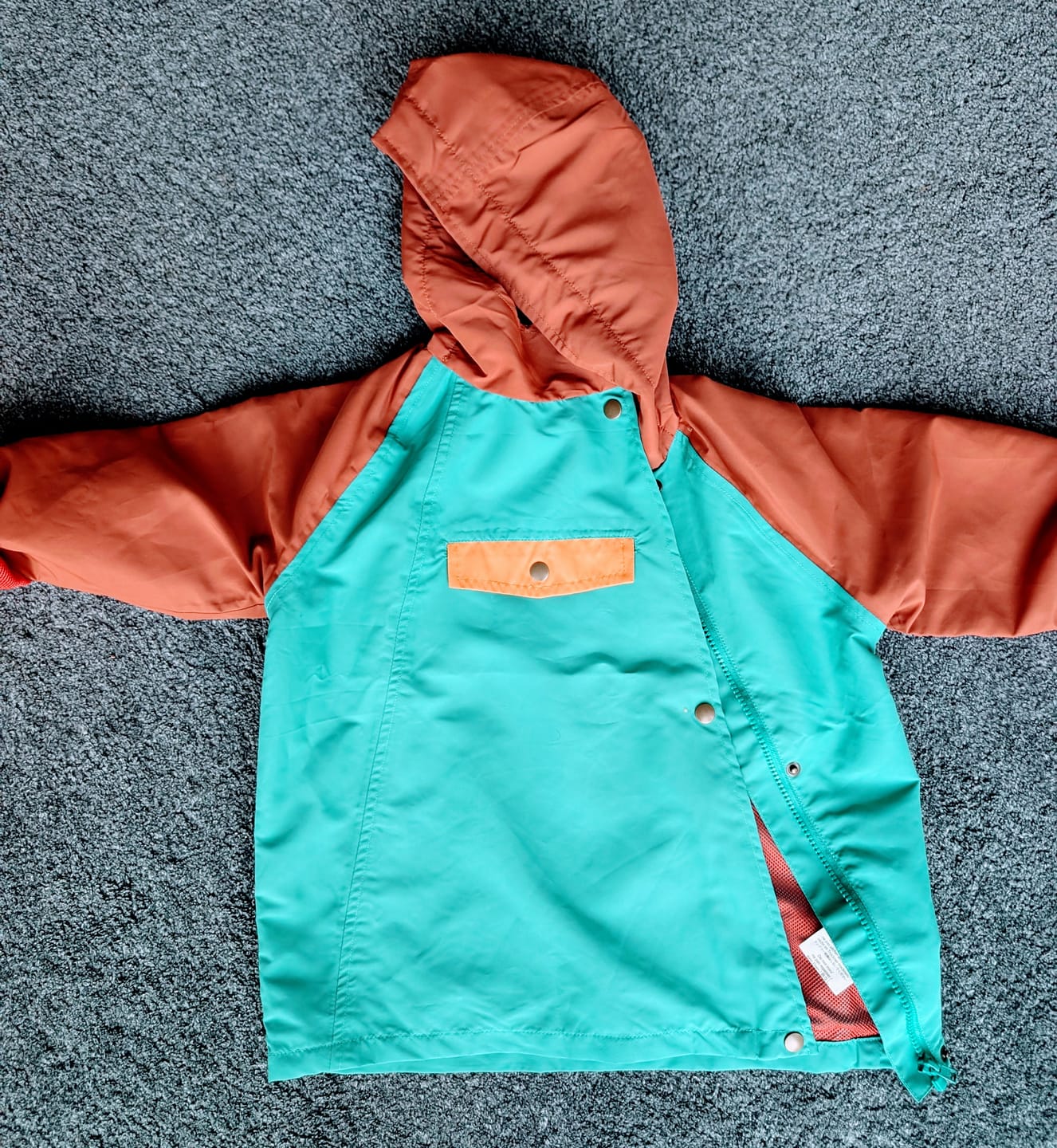 Customer photo review of Teal Recycled Waterproof Anorak