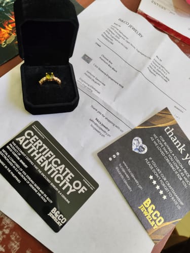 Customer photo review of 1.5ct Slovenia Engagement Ring