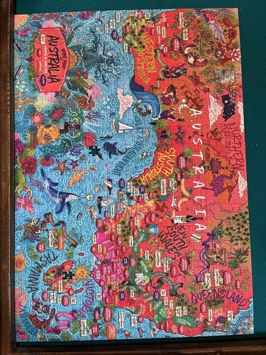 Customer photo review of Wine Puzzle - Australia