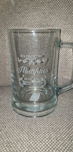 Kundenbewertung mit Foto zu Montana Bierkrug mit Gravur "Zur Perfektion gereift"