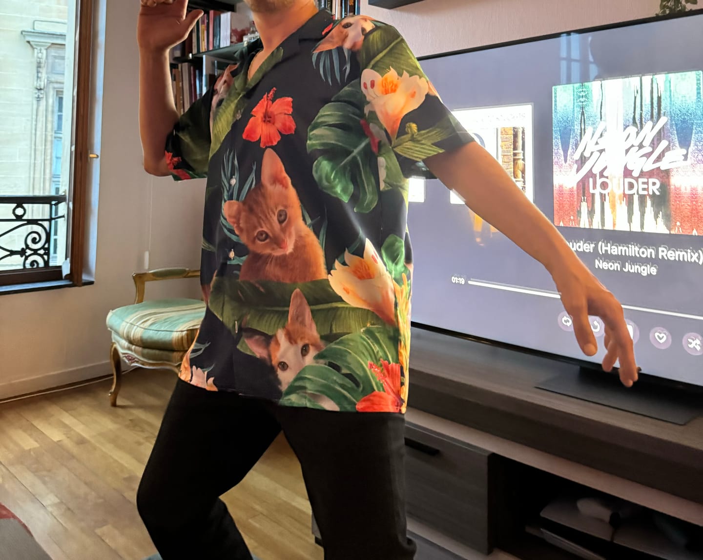 Customer photo review of Votre Photo - Chemise hawaïenne personnalisée