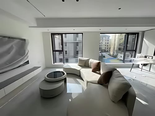 Customer photo review of Beige Italian-Style Sofa with Backrest Design