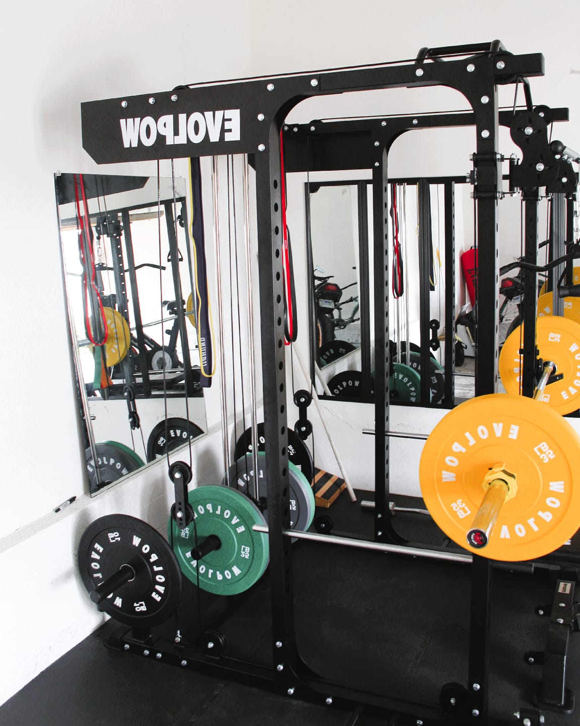 Customer photo review of EVOLPOW Color Low Bounce Bumper Plates Olympic Weight Plates