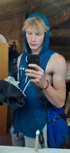 Customer photo review of Sleeveless Hoodie
