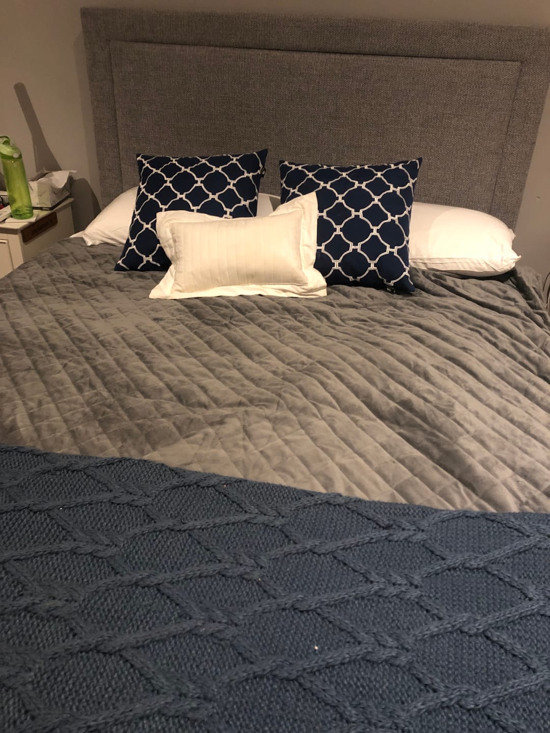 Customer photo review of Muscle Mat Easy-Make Luxury Bed Sheet Set