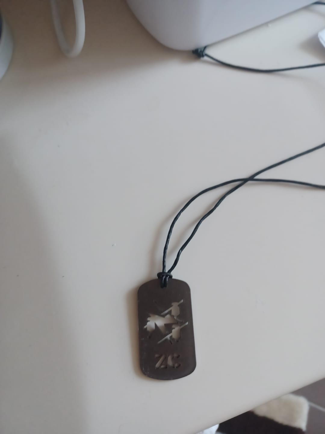 Customer photo review of Berufskraftfahrer - Personalisierbare Laser-Halskette für Männer