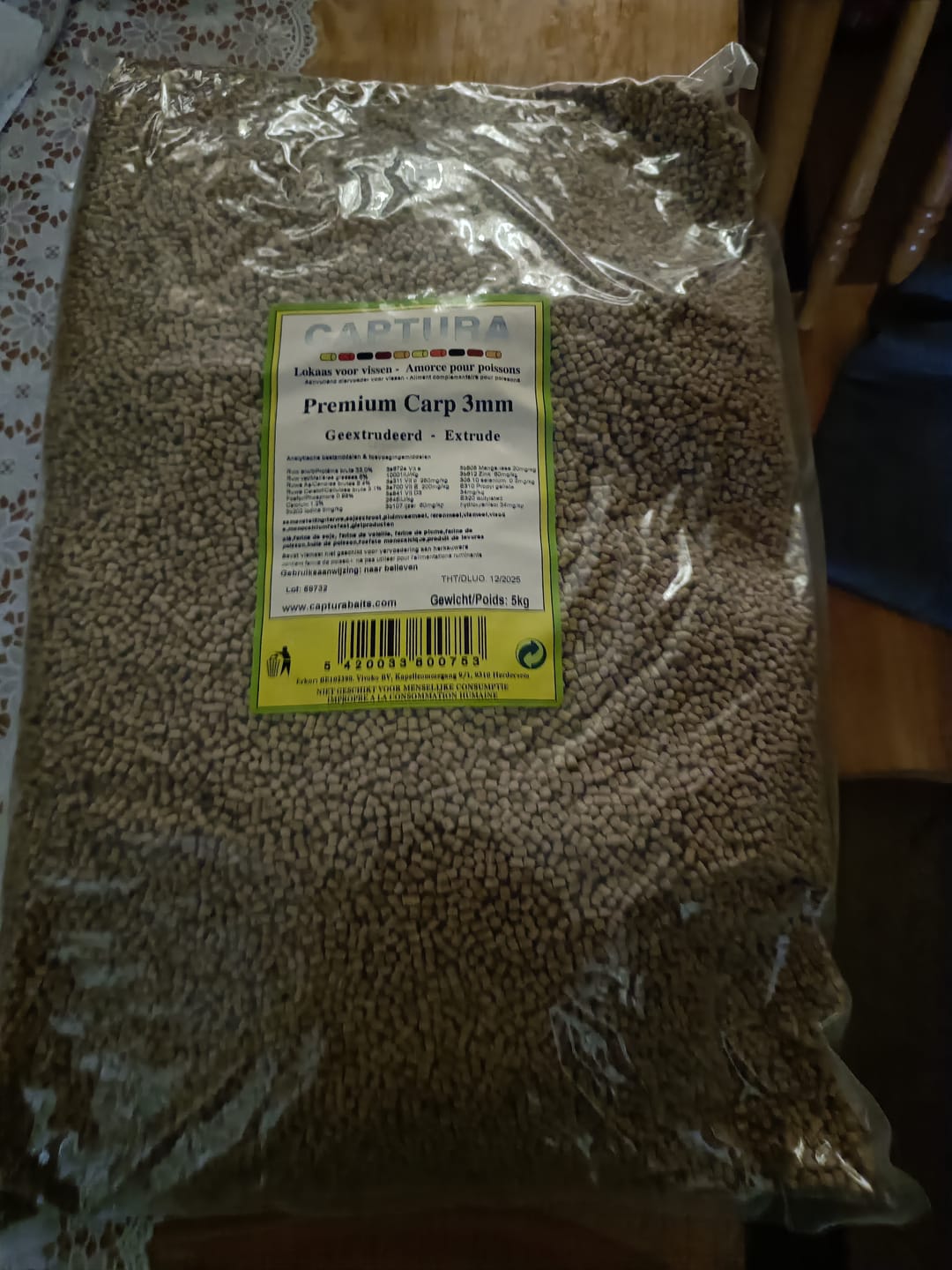 Customer photo review of PREMIUM CARP PELLETS - ALLTECH COPPENS