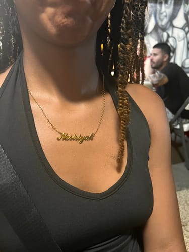 Customer photo review of Personalized Name Necklace
