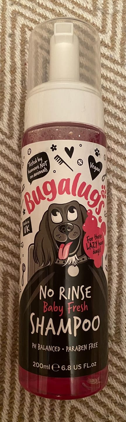 Customer photo review of No Rinse Baby Fresh Dog Shampoo
