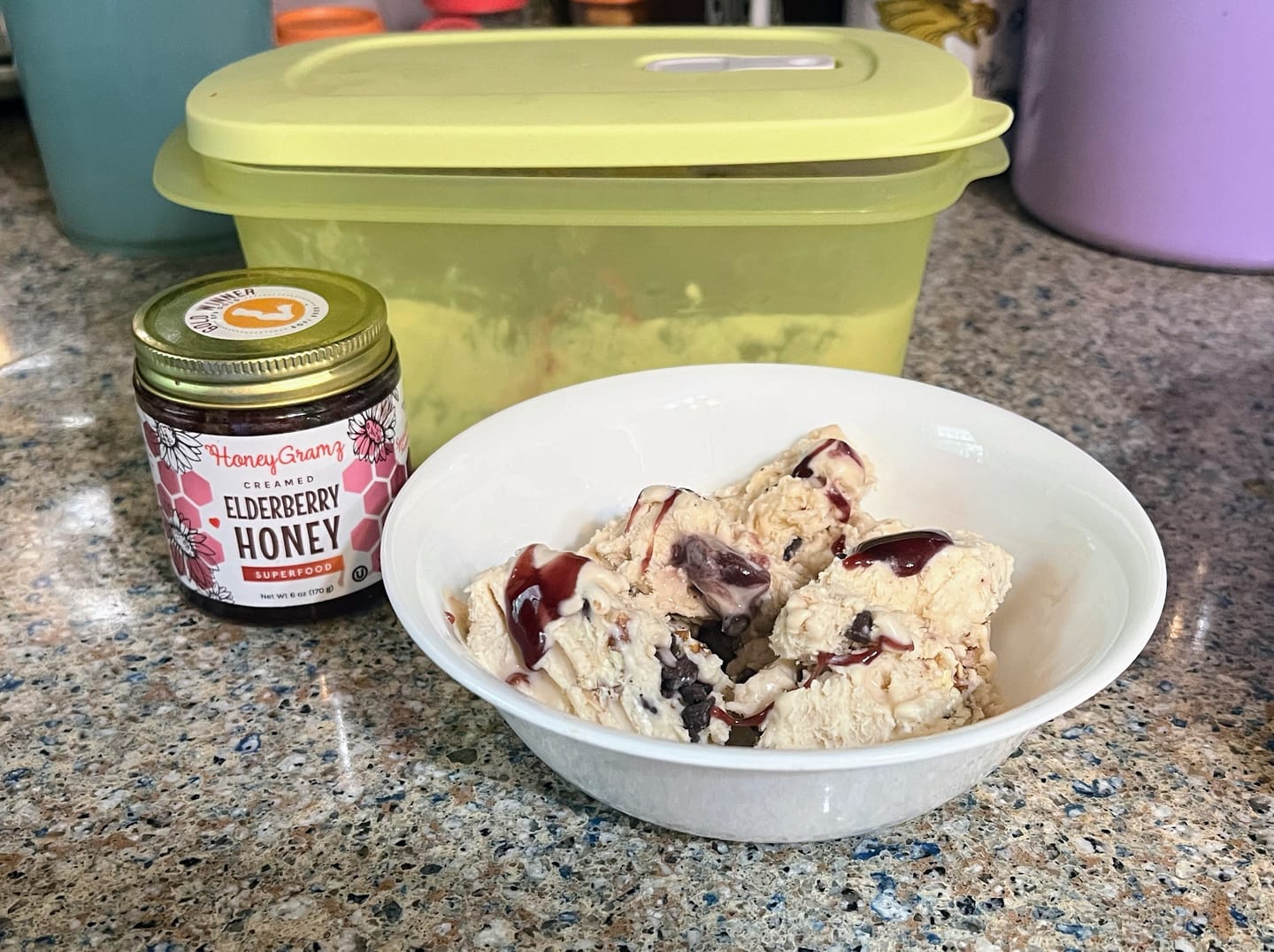 Customer photo review of Organic Elderberry Honey